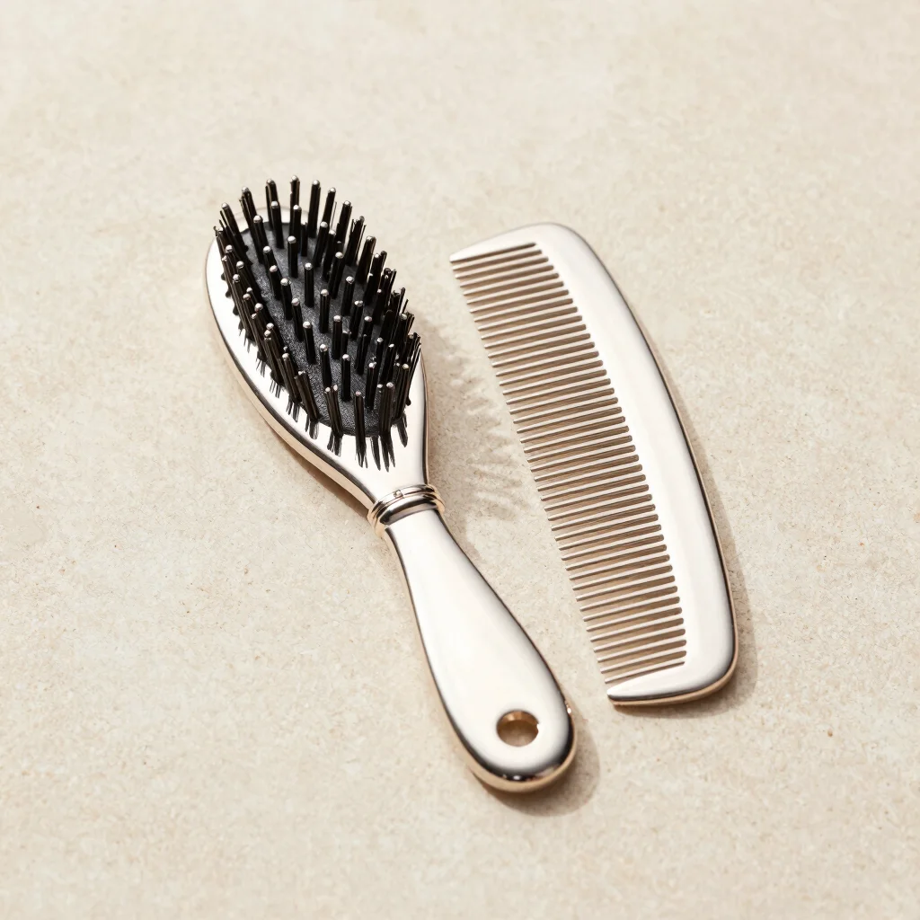 Silver-Plated Heirloom Brush Set